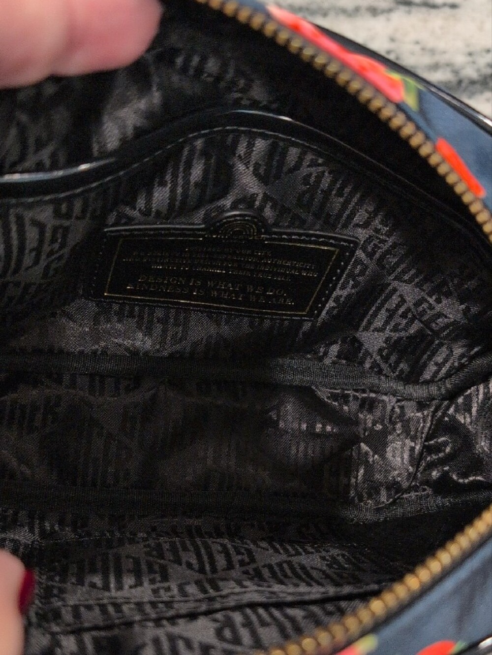 Kurt Geiger Camera Crossbody Bag with Strawberry Print - Picture 6 of 7